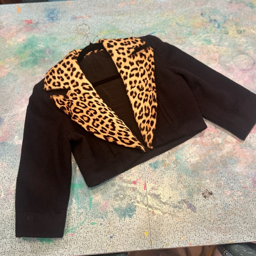 Mid Century Authentic Leopard Jacket